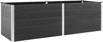 vidaXL Vidaxl - Garden Raised Bed 200x50x91 cm wpc Grey