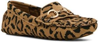 Anne Klein Chrystie Bit Loafer in Leopard Knit at Nordstrom, Size 9.5