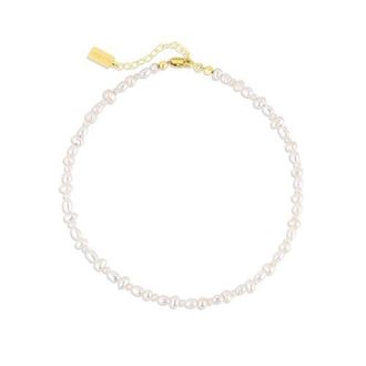 Set & Stones Bowie Pearl Anklet in Gold at Nordstrom, Size 9.25