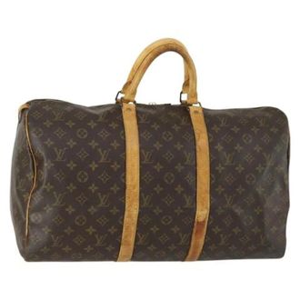 Louis Vuitton Pre-owned Weekend Bags, female, Brown, Size: ONE SIZE Pre-owned Vintage Weekend Bag