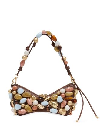 Cult Gaia Mercier mini shoulder bag - Brown