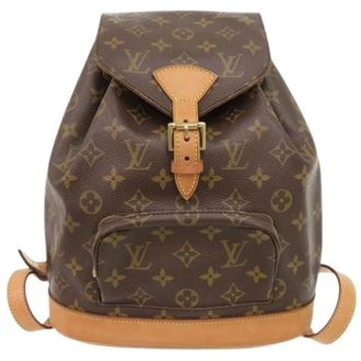 Louis Vuitton Pre-owned Backpacks, female, Brown, Size: ONE SIZE Pre-owned Canvas louis-vuitton-bags
