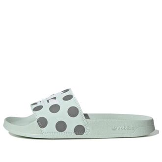 adidas (WMNS) adidas Adilette Slides Dash Green Polka FU9150