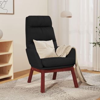 Nova Sill&oacute;n De Relax De Tela Negro Vidaxl
