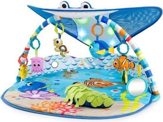Disney Baby Alfombra De Juego El Mundo De Nemo Mr. Ray Ocean Lights, Luces Y M&aacute;s De 20 Minutos De Melod&iacute;as, Juguetes