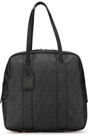 Fendi Pre-owned Canvas fendi-bags - Dames - Vintage Schoudertas - Grijs - ONE Size - Vintage