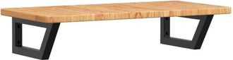 vidaXL Basin Shelf Wall Mounted Steel and Solid Wood Oak Vidaxl