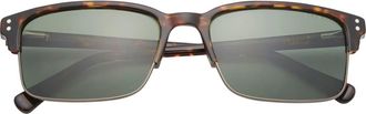 Ted Baker 55mm Polarized Square Sunglasses in Tortoise at Nordstrom Rack