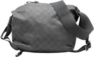 Bottega Veneta Pre-owned Nylon Shoulder Bag - Dames - Vintage Schoudertas - Grijs - ONE Size - Nylon - Vintage
