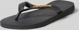 Havaianas Zehentrenner mit Label-Detail in Black, Gr&ouml;&szlig;e 35/36