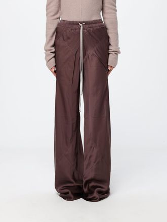 Rick Owens Pantaloni jogging flared in pura seta con vita elasticizzata