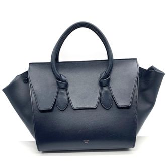 Celine Navy Leather Tote Bag (Pre-Owned)