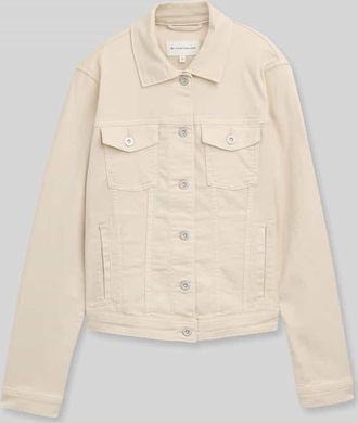 Tom Tailor Regular Fit Jeansjacke aus Baumwoll-Mix in Sand, Gr&ouml;&szlig;e XXXL