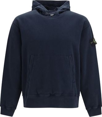 Stone Island Navy Blue Oversized Hoodie