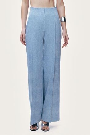 Nocturne Wide Leg Trousers in Blue at Nordstrom, Size X-Small