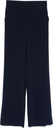 D.exterior Wijde Broeken - Dames - Wijde Broeken - Blauw - L - Polyester - Broeken