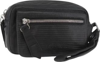 Loewe Pre-owned Leren Clutch Tas - Dames - Vintage Clutch - Zwart - ONE Size - Leer - Vintage