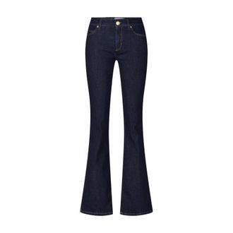 Cambio Jeans, Dames, Blauw, 2XL L33, Denim, Flared Denim Jeans