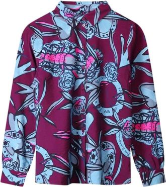 Pom Amsterdam Dames, Blouses & Shirts, Veelkleurig, Maat: M Viscose