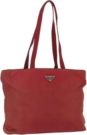 Prada Pre-owned Tote Bags, female, Red, Size: ONE SIZE Pre-owned Vintage Tote Bag