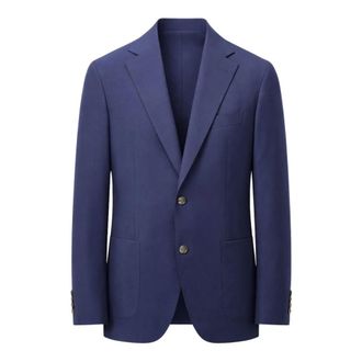Eleventy Blazers, male, Blue, Size: 2XL Single-breasted Jacket