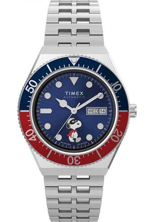 Timex TW2W47500 Mens M79 Automatic x Peanuts Watch - Silver