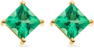 VEYNOU 14kt yellow gold Klara emerald earrings - unisex - Emerald/14kt Recycled Yellow Gold - One Size