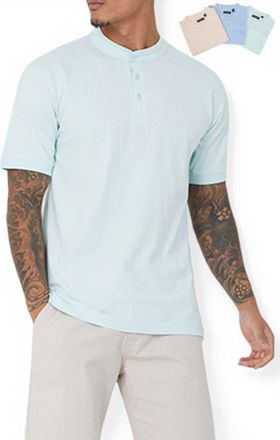Brave Soul 3-Pack Short Sleeved Round Neck Shirt in Pale Mint/cloud Blue/sum Pink at Nordstrom, Size Xx-Large