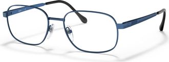 Sferoflex 57mm Rectangle optical glasses in Blue at Nordstrom