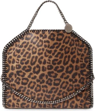 Stella McCartney Brown Falabella Fold-Over Large Tote