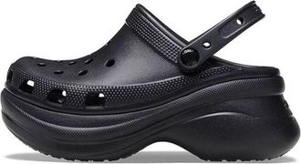 Crocs (WMNS) Crocs Small Whale Retro Crocs Thick Sole Black Sandals 206302-001