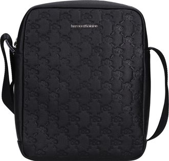 Harmont & Blaine Leren Tas - Heren - Schoudertassen - Zwart - ONE Size - Leer - Tassen