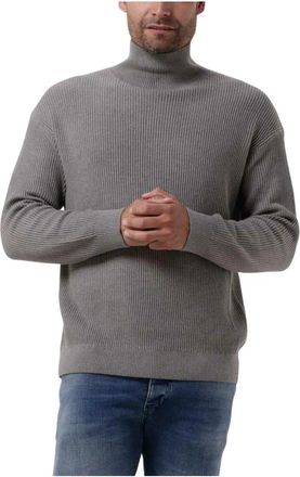 Drykorn Turtleneck Mason 420001 - Heren - Coltruien - Grijs - XL - Katoen - Truien & Vesten