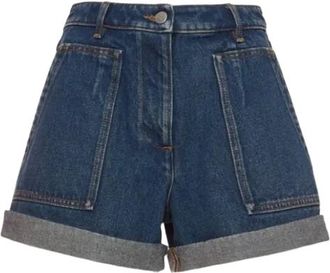 Valentino Garavani Valentino Denim Cuffed Shorts Size L