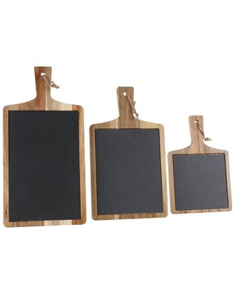 BIA Cordon Bleu Bia Cordon Bleu 3Pc Assorted Rectangular Wood Board Serving Set