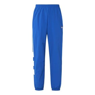 adidas Balanta Track Pants Splicing Contrasting Colors White Blue Bundle Feet Blue ED7128