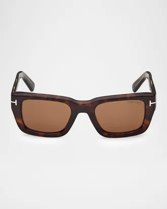 Tom Ford Icon 52mm Rectangular Sunglasses