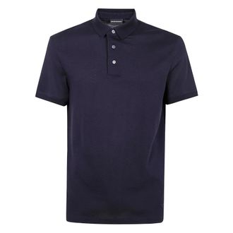 Emporio Armani Heren, Tops, Blauw, Maat: M Katoen