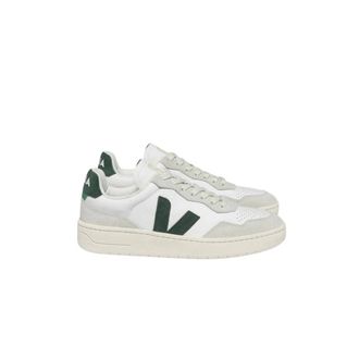 Veja V-90 Leather - female - Veja - Sneakers - White - 4 UK - Shoes
