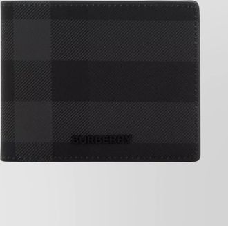 Burberry canvas wallet checkered pattern