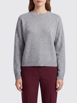 Fabiana Filippi Maglia girocollo in puro cashmere con bordi a costine