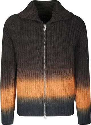 sacai Garment Dye Wool Knit Cardigan