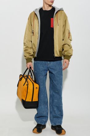Loewe Embroidered Logo Jeans, Mens, Blue