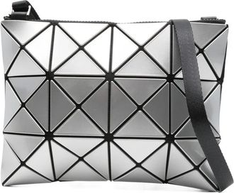 Bao Bao Issey Miyake Borsa a spalla Lucent con motivo geometrico - Argento