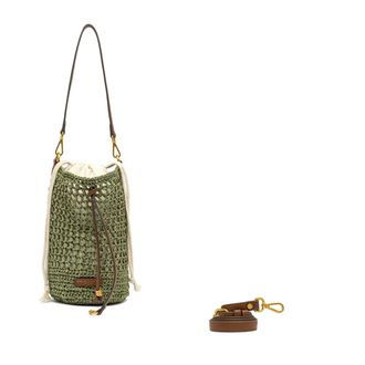 Gianni Chiarini Shoulder Bags, female, Green, Size: ONE SIZE Nefeli Bucket Bag