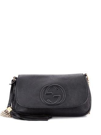 Gucci Soho Chain Leather Medium crossbody bag - Zwart