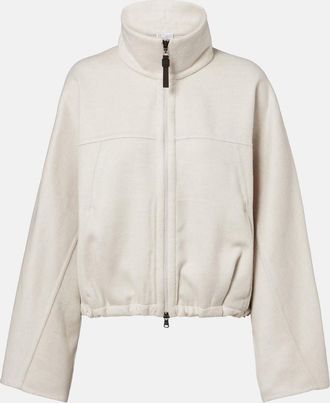 Brunello Cucinelli Chaqueta de lana virgen con cuentas Monili