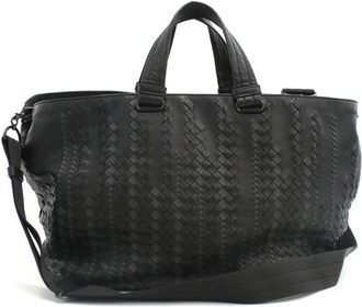 Bottega Veneta Black Leather Tote Bag (Pre-Owned)