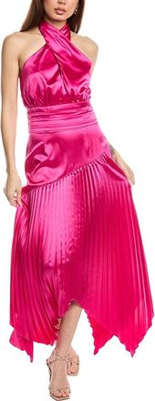 AMUR Dixon Halter Midi Dress