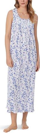 Eileen West Ballet Nightgown Sleeveless Womens Pajama White Ground Butterfly Garden : XS, Cotton/Lace
